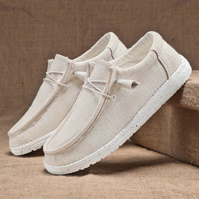 Men Casual Shoes Breathable Lightweight Slip-On Flats Simple Comfortable Solid Color Soft Sole Shoes Men Shose For Sale Loafers - Ellianto fashion Men's