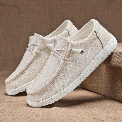 Men Casual Shoes Breathable Lightweight Slip-On Flats Simple Comfortable Solid Color Soft Sole Shoes Men Shose For Sale Loafers - Ellianto fashion Men's