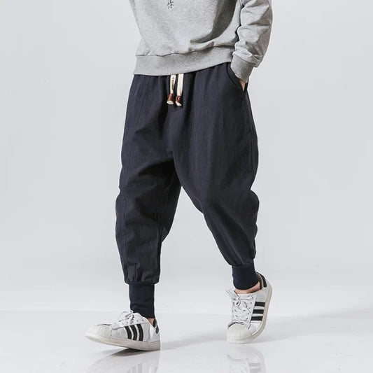 2024 Japanese-Style Cotton-Linen Pants – Lightweight, Relaxed Fit and Effortless Casual Elegance for the Modern Gentleman