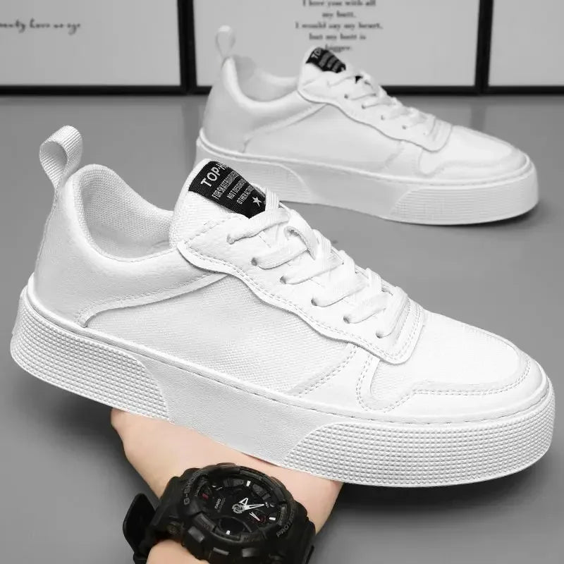 Men's Vulcanize Shoes Casual Non-slip Work Sneakers Male Korean Style Offer Breathable Autumn Trendy Cheap High Quality Fashion - Ellianto fashion Men's