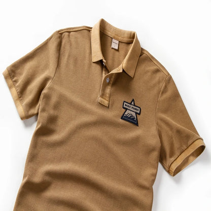 Summer Mens Polo shirts Cotton Shirts Short Sleeve Letter Embroidered Emblem Simple Shirt for Male Size M-3XL BP13205 - Ellianto fashion Men's