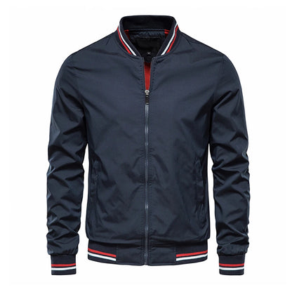 Spring Summer Bomber Jacket Men Black Casual Slim Fit Baseball Mens Jackets New Autumn Fashion High Quality Jackets for Men - Ellianto fashion Men's