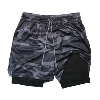 Men's Multi Pocket Shorts Fitness Shorts Casual Beach Sports Lined Skinny Shorts Everyday Style Mesh Camouflage Running Shorts - Ellianto fashion Men's