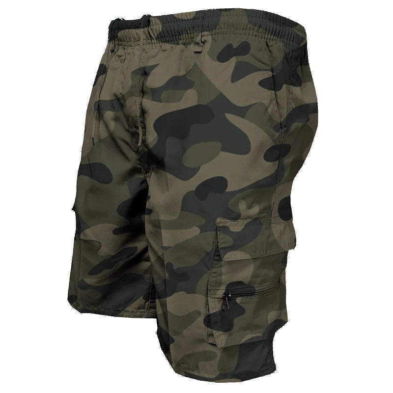 Fashion Men's Cargo Shorts Mens Casual Pants Casual Big Pocket Sports Slacks Cargo Panels Trousers Plus Size for Male - Ellianto fashion Men's