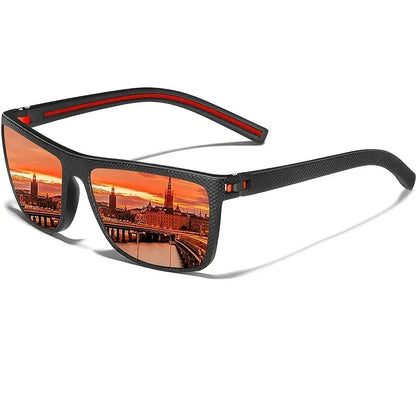 Square Polarized Sunglasses for Men and Women Lightweight Frame Sun Glasses with UV Protection - Ellianto fashion Men's