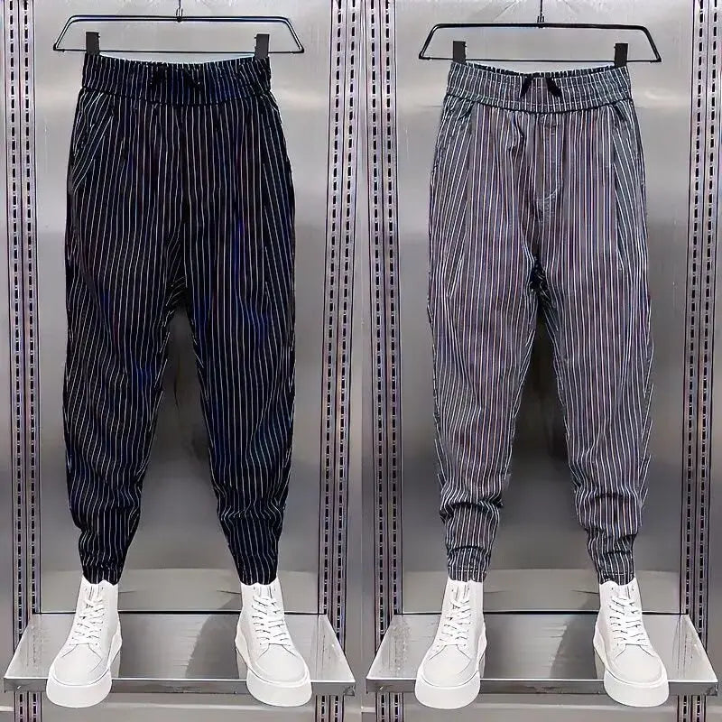 Men's Clothing Sweatshirt Men's Summer Pants Man Running Ice Silk Pants Gym Male Clothes Jogging Sport Joggers Big Size Cargo - Ellianto fashion Men's