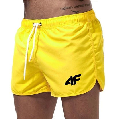 Men's Shorts 2025 Beach Trunks Summer Swim Gym Pants Quick Drying Swimming Homme Surf Ventilate Drawstring Fashion Casual Daily - Ellianto fashion Men's