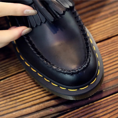 Fashionable men and women loafers tassel shoes British casual boots spring and autumn luxury high quality plus size 46 45 - Ellianto fashion Men's