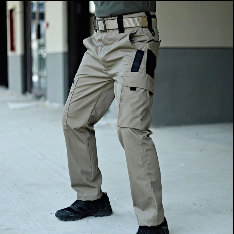 New Tactical Work Pants Men Outdoor Cargo Trousers Multi-pocket Waterproof Pant Autumn Spring Outdoor Workwear Hiking Trousers - Ellianto fashion Men's