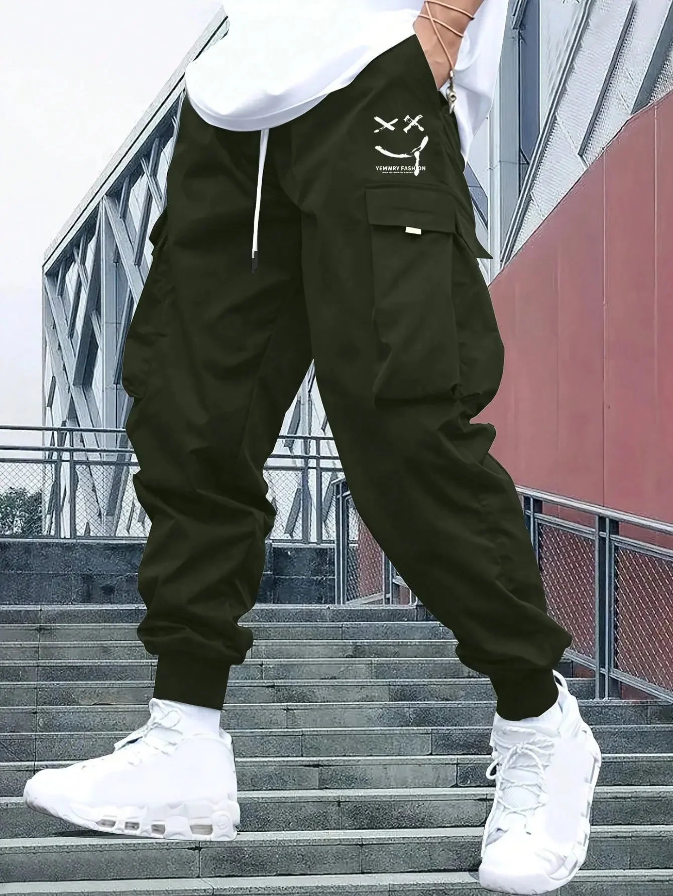 Fashionable High-Waisted Wide-Leg Casual Pants For Men New Summer Parachute Pants Versatile Sporty Trousers Ins Trendy - Ellianto fashion Men's