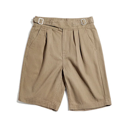 Maden Work Attire Retro High Waisted Pants Straight Tube Naples Casual Pants Shorts For Men 2025 Fashion Clothing - Ellianto fashion Men's