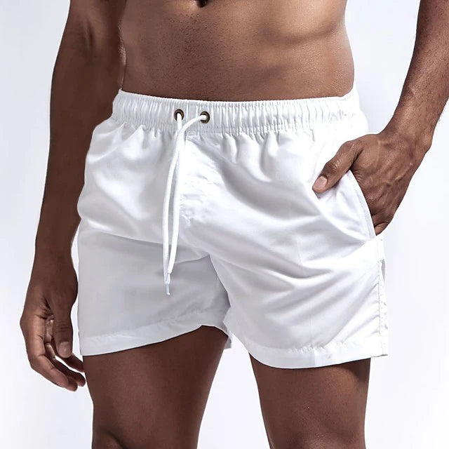 Men's Swim Shorts Swim Trunks Quick Dry Board Shorts Bathing Suit Breathable Drawstring With Pockets for Surfing Beach Summer - Ellianto fashion Men's