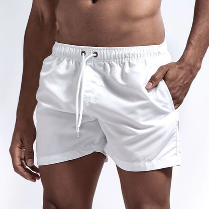 Men's Swim Shorts Swim Trunks Quick Dry Board Shorts Bathing Suit Breathable Drawstring With Pockets for Surfing Beach Summer - Ellianto fashion Men's