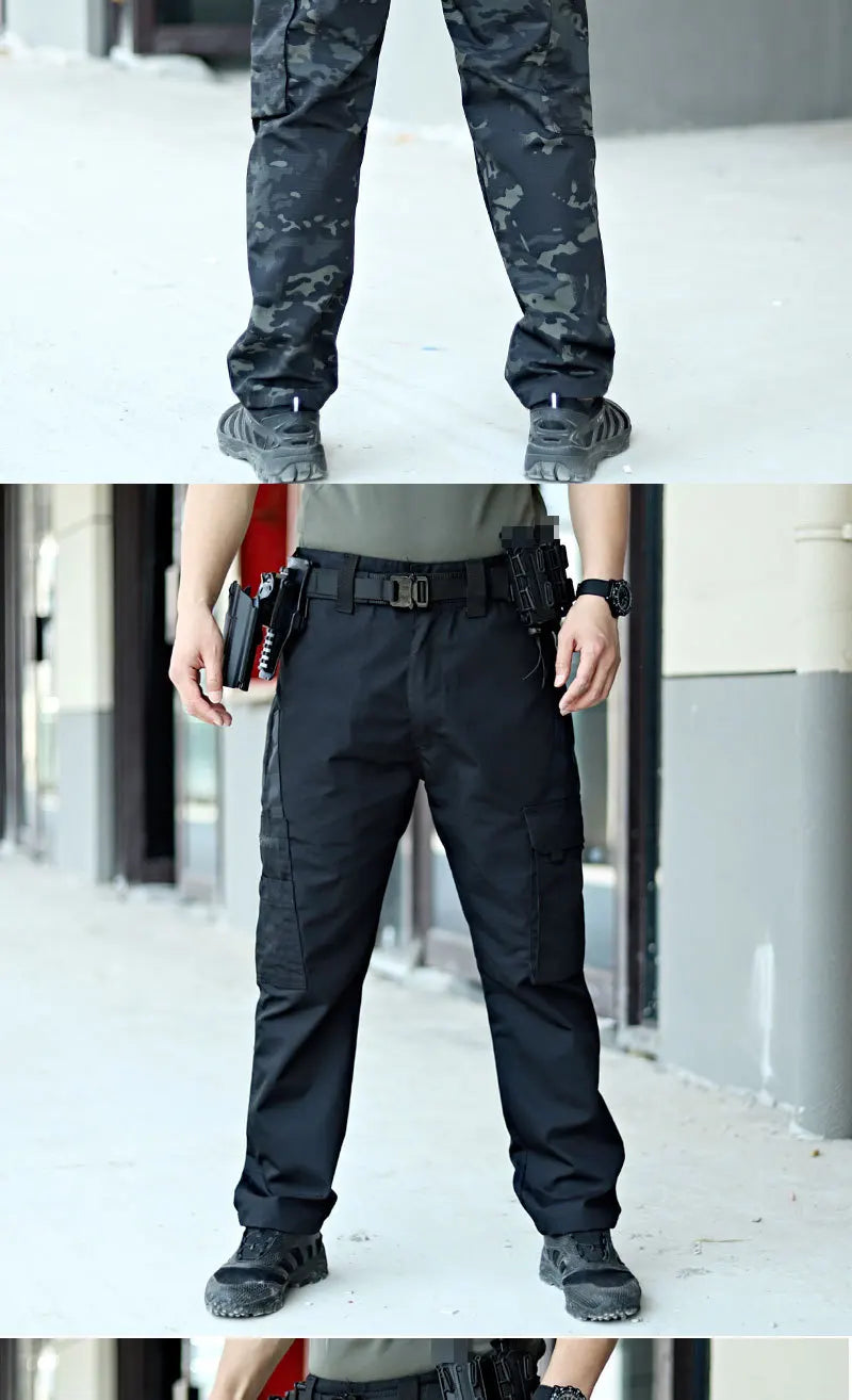 New Tactical Work Pants Men Outdoor Cargo Trousers Multi-pocket Waterproof Pant Autumn Spring Outdoor Workwear Hiking Trousers - Ellianto fashion Men's