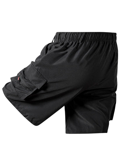 Men's Loose Cargo Shorts Multiple Pockets Sports - Inspired Casual Style Summer Running Half Pants for Outdoor Beach Fun - Ellianto fashion Men's