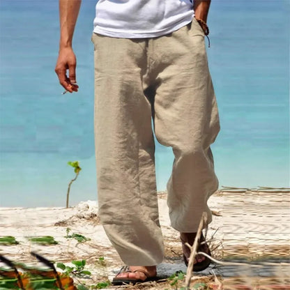 Men’s Summer Beach Pants – Breathable, Loose-Fit Comfort and Effortless Japanese Streetwear Style