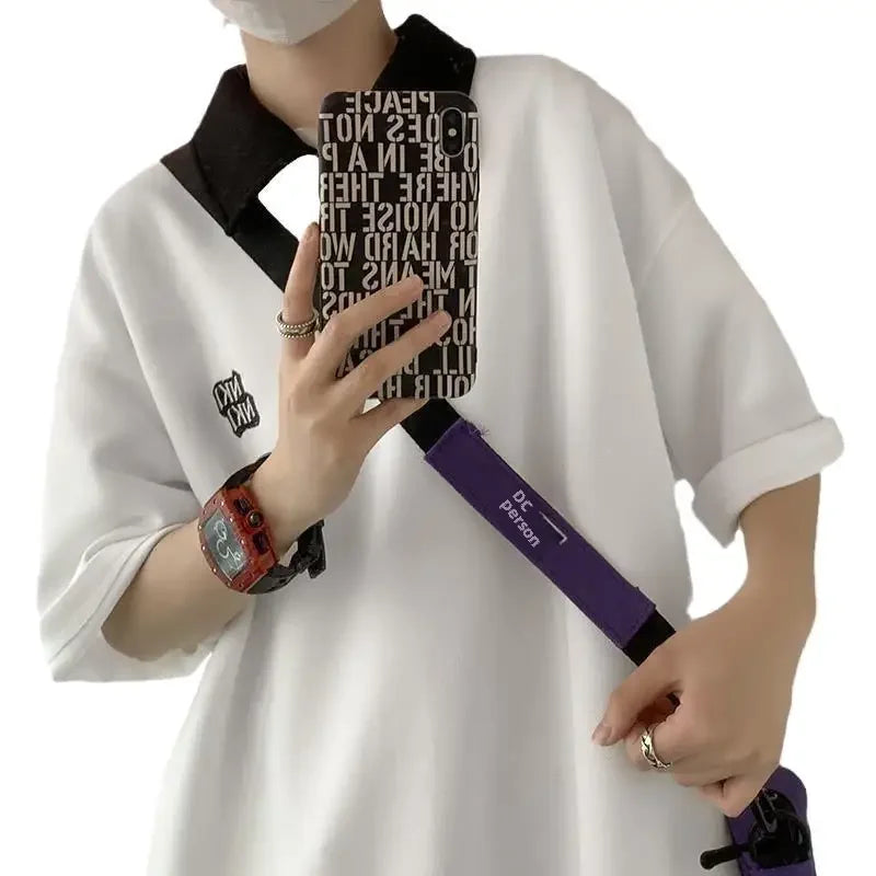 Trendy Insider Men's Polo Shirt Short Sleeve Casual Loose Fit Couple's Wardrobe Piece Sensible Niche Top Summer Fashion - Ellianto fashion Men's