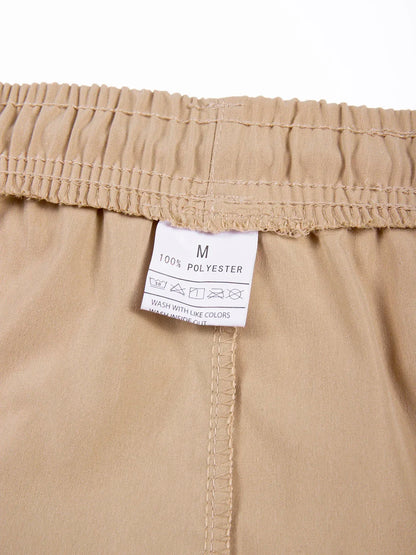 Men's Loose Cargo Shorts Multiple Pockets Sports - Inspired Casual Style Summer Running Half Pants for Outdoor Beach Fun - Ellianto fashion Men's