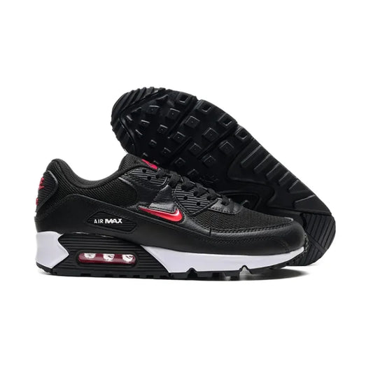 Nike Air Max 90 Fashionable Versatile Comfortable Height-increasing Air-cushioned Shock-absorbing Casual Running Shoe Black - Ellianto fashion Men's