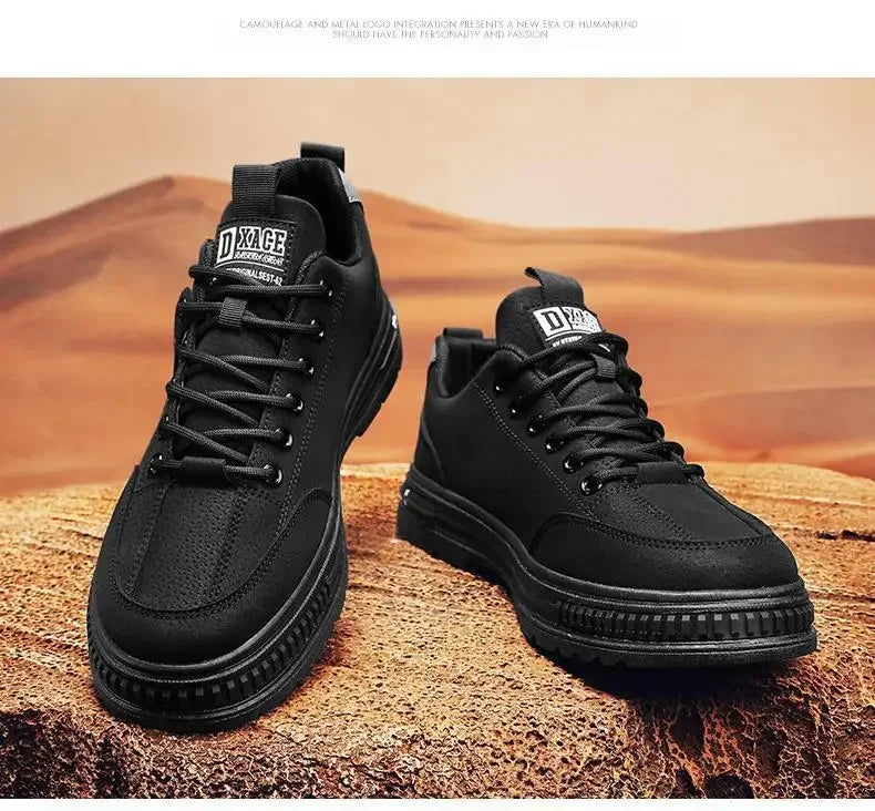 Men's new breathable labor protection shoes, men's trendy and versatile anti slip sports board shoes, workwear shoes - Ellianto fashion Men's