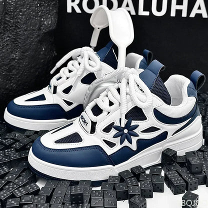 Men Platform Vulcanized Shoes New Fashion Increased Thick Sole Breathable Casual Wear Resistant Casual Sports Shoes for Men - Ellianto fashion Men's