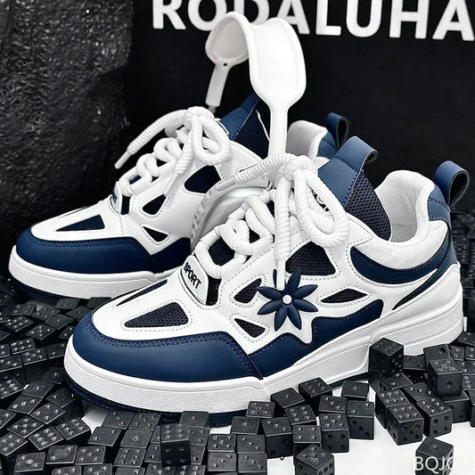 Men Platform Vulcanized Shoes New Fashion Increased Thick Sole Breathable Casual Wear Resistant Casual Sports Shoes for Men - Ellianto fashion Men's
