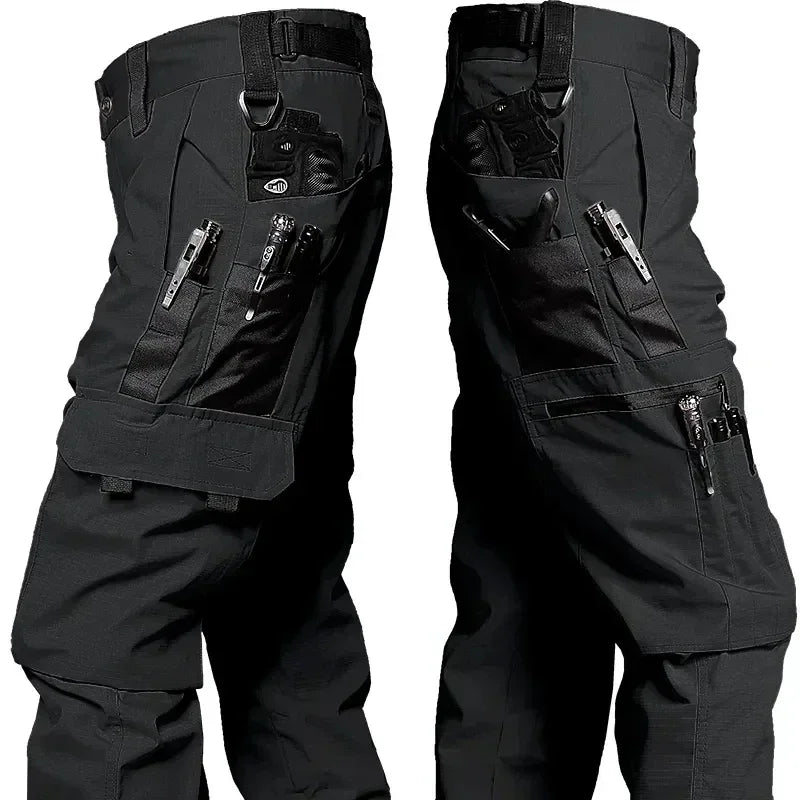 New Tactical Work Pants Men Outdoor Cargo Trousers Multi-pocket Waterproof Pant Autumn Spring Outdoor Workwear Hiking Trousers - Ellianto fashion Men's