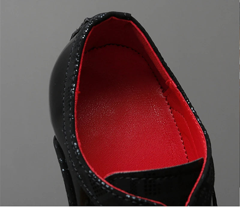 Men Formal Shoes High Heels Business Dress Shoes Male Oxfords Pointed Toe Formal Shoe for Man Luxury Wedding Party Leather Shoe - Ellianto fashion Men's