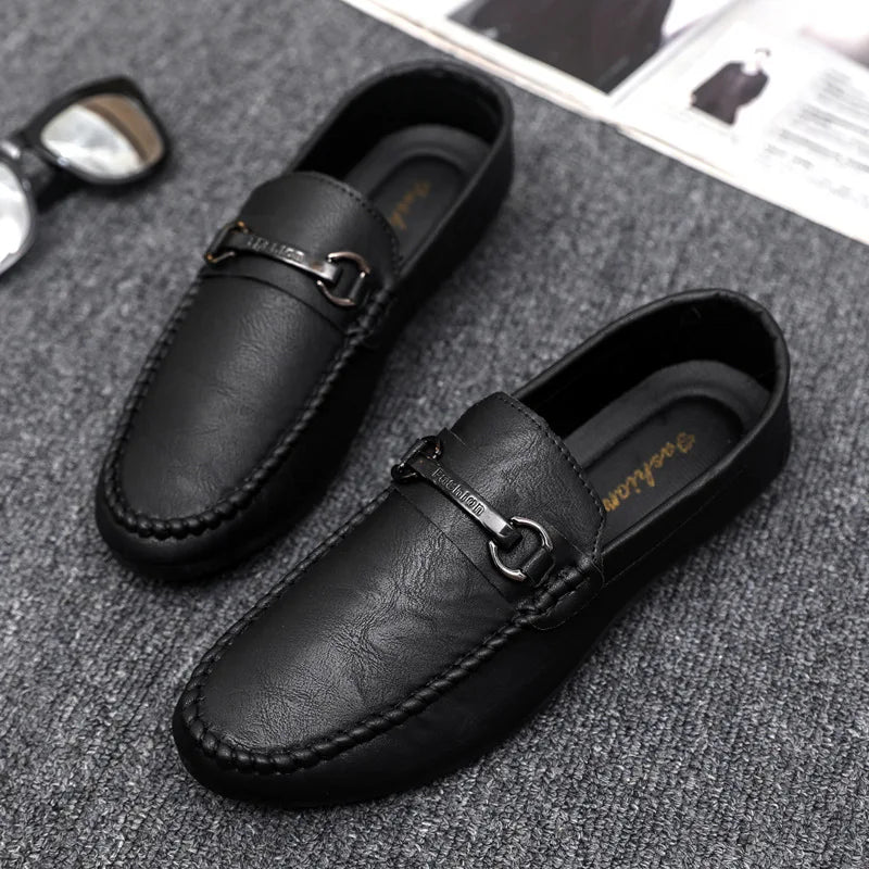 High Quality Leather Men Casual Shoes Comfortable Light Men Loafers Formal Men Dress Shoes Breathable Slip on Men Driving Shoes - Ellianto fashion Men's