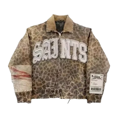 Streetwear Vintage Camouflage Jacket Y2K Clothes Men Women Hip Hop Alphabet Patch Embroidery Oversized Jackets Casual Rock Coats - Ellianto fashion Men's