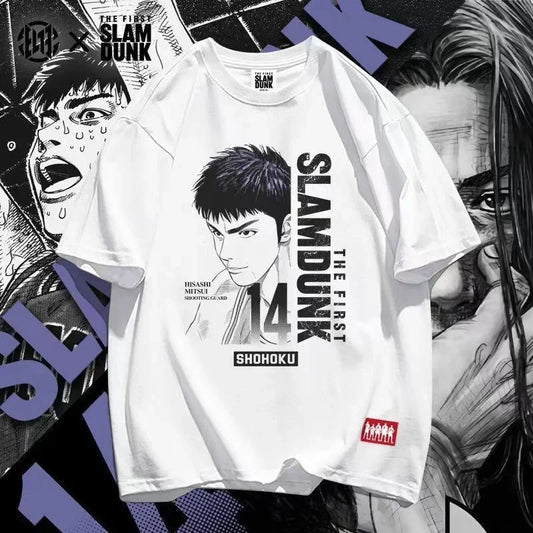 2023 Slam Dunk Anime Basketball T-Shirt – Lightweight Cotton Comfort and Effortless Sporty Style for the Modern Gentleman