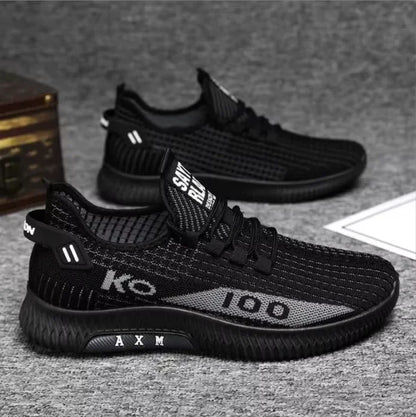 Men's casual shoes, fashionable and versatile sports shoes, breathable running shoes, outdoor walking training tennis shoes - Ellianto fashion Men's