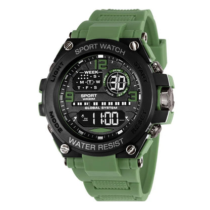 Men Waterproof Sports Watches Multifunction Electronic Watches Anti Drop and Shock-absorbing Wristwatches - Ellianto fashion Men's