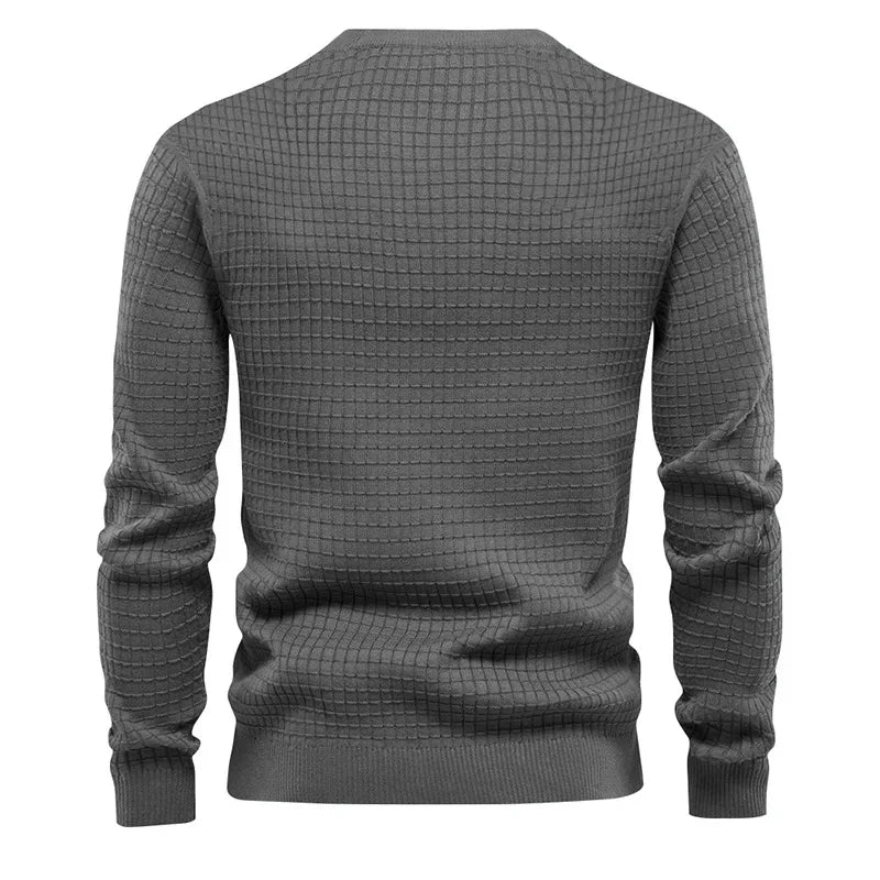 New Men's Crew Neck Sweatshirts Solid Color Large Sweatwear Spring Outdoor Jogging Tops - Ellianto fashion Men's