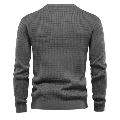 New Men's Crew Neck Sweatshirts Solid Color Large Sweatwear Spring Outdoor Jogging Tops - Ellianto fashion Men's