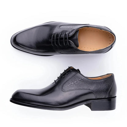 Formal Men's Shoes Fashion Style Men Italian Shoe High Quality Dress Oxfords Handmade Office Party Genuine Leather Business Shoe - Ellianto fashion Men's