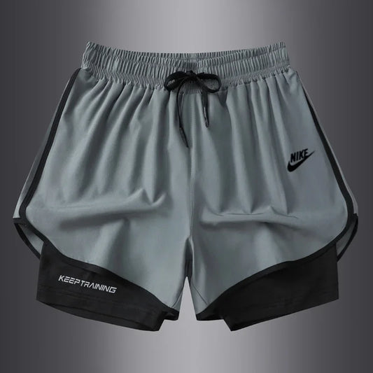 Nike Men's Breathable Shorts, Athletic, Quick Drying, Comfortable, Soft, Slim-fit, Drawstring Training Sweatpants, Multicolor - Ellianto fashion Men's