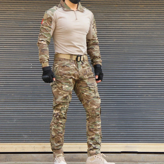 Tactical Uniform Suits Milit Outdoor Camouflage Suit Hunting Shirts Pants Fish Trainning Airsoft Paintball Clothes Sets - Ellianto fashion Men's