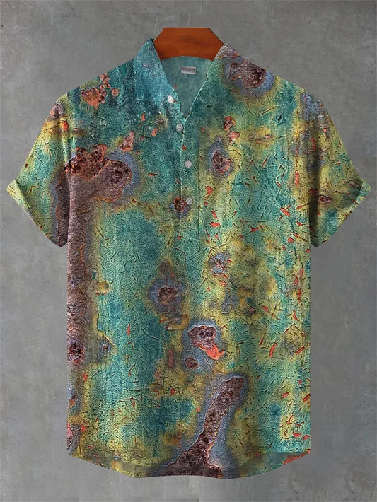 2025 Summer Hawaiian Short-Sleeve Shirt – Lightweight, Breezy Comfort and Effortless Casual Style for the Modern Gentleman