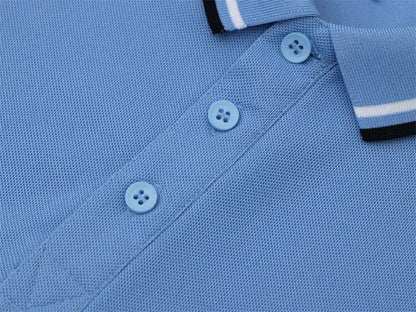 2025 Men's New Summer Embroidery Business Casual Short Sleeved POLO Shirt Fashion Short Sleeved Cool Breathable Top Polo Shirt - Ellianto fashion Men's