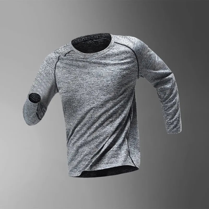 Men's Running Quick-drying Clothes Long Sleeve Running Training Fitness Morning Sports Cycling Mountaineering Men Clothes Tops - Ellianto fashion Men's
