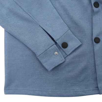 Men's casual overalls jacket and pants suit for fall/winter outdoor vacation American style men's fashion suede 2 piece set - Ellianto fashion Men's