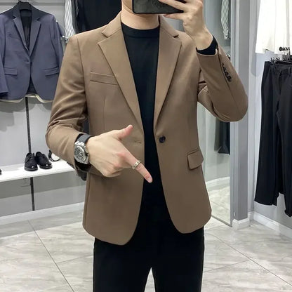 Elegant Cropped Business Blazer for Men – By Ellianto - Ellianto fashion Men's
