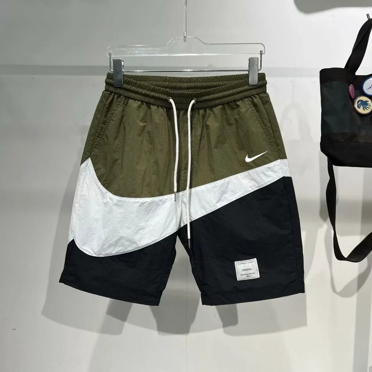 Nike Black Navy Fashion Cool Breathable Men Spring Summer Quick Drying Casual Short Pants Exercise Shorts Male Streetwear - Ellianto fashion Men's