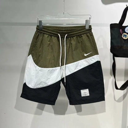 Nike Black Navy Fashion Cool Breathable Men Spring Summer Quick Drying Casual Short Pants Exercise Shorts Male Streetwear - Ellianto fashion Men's