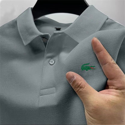 Summer men's outdoor sports golf POLO shirt lapel street casual top versatile business high quality quick-drying breathable top - Ellianto fashion Men's