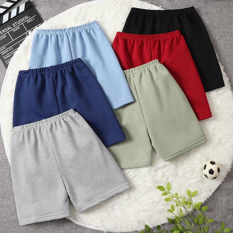 1/3 Pcs men Basic Joker Shorts Boy Leisure Sports Tether Pants Girl Fashion Comfortable Multicolor Combination Hot Pants - Ellianto fashion Men's