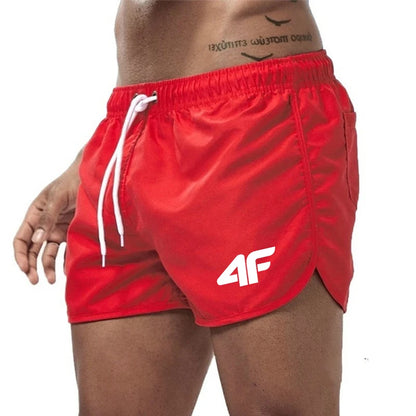 Men's Shorts 2025 Beach Trunks Summer Swim Gym Pants Quick Drying Swimming Homme Surf Ventilate Drawstring Fashion Casual Daily - Ellianto fashion Men's