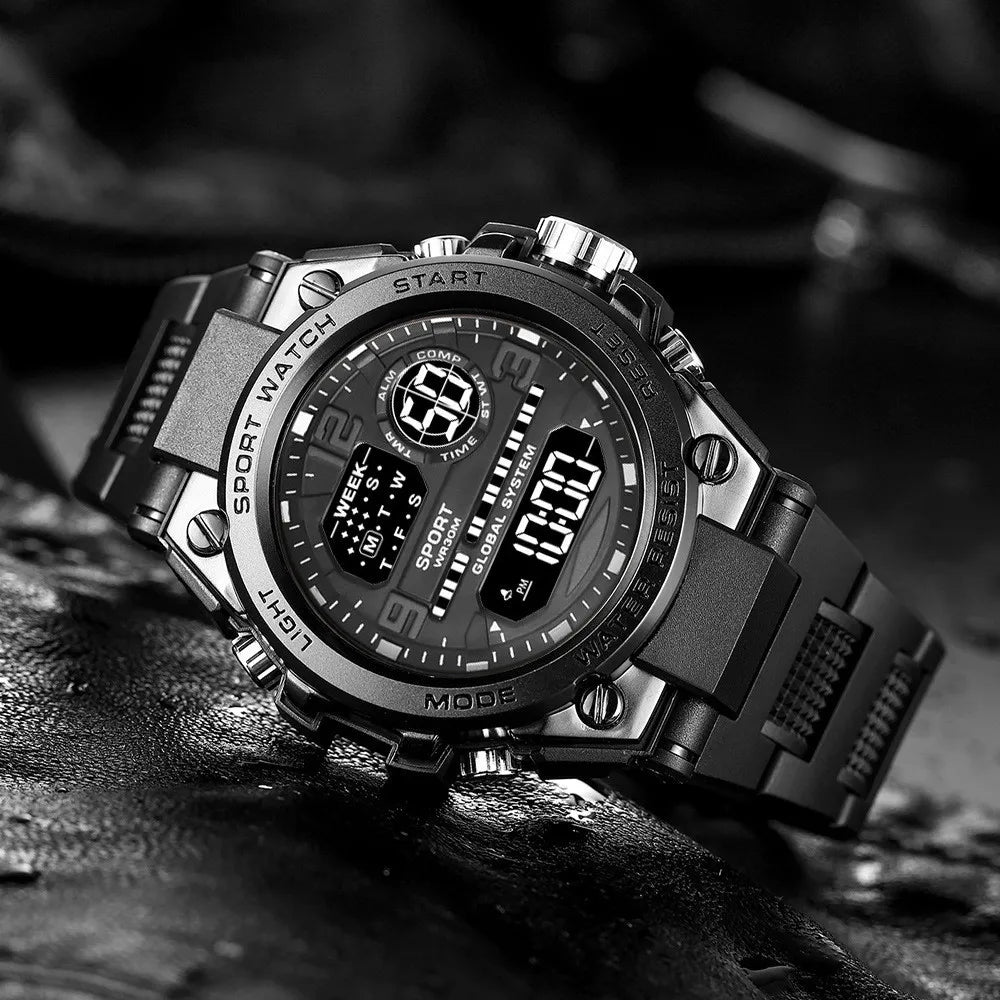 Men Waterproof Sports Watches Multifunction Electronic Watches Anti Drop and Shock-absorbing Wristwatches - Ellianto fashion Men's