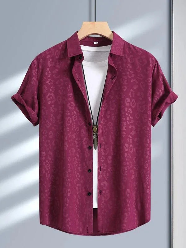 Alternating Striped men's Shirts Summer Minimalist Shirts Beach Casual Style Short Sleeved Shirt Men's Hawaii Vacation Shirt - Ellianto fashion Men's